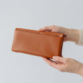 COSMIC WONDER monogram embossed light leather wallet