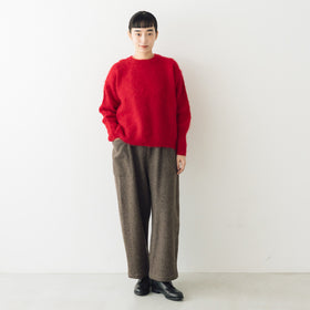 āta 圧縮ウールパンツ ブラウン