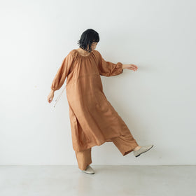 BUNON ワイドベルトパンツ