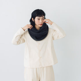 evam eva モヘアリリーループストール