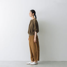 【SALE】 Gauze# オーバルブラウス