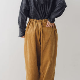 Gauze# オーガニックコーデュロイ ウフパンツ