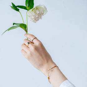 曉 ater tourmaline ring ブルー