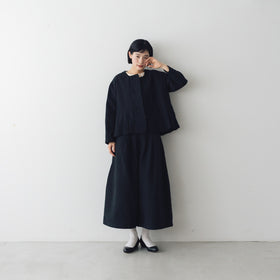 MAGALI ハイカウントコットンリネン ダブルボタンジャケット