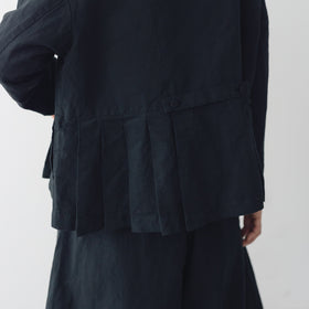 MAGALI ハイカウントコットンリネン ダブルボタンジャケット