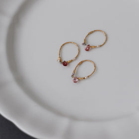 曉 ater tourmaline ring ピンク