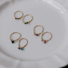 曉 ater tourmaline ring ブルー