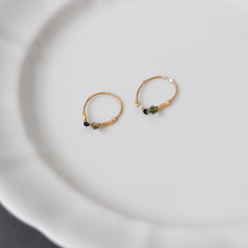 曉 ater tourmaline ring グリーン