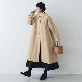 くらすこと +to クラシカルなコットンナイロンコート