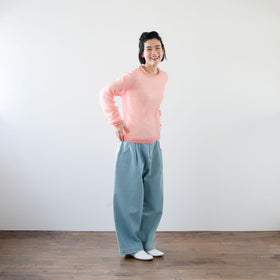 くらすこと 色を楽しむ、薄手のモヘヤニット