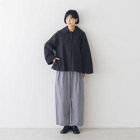くらすこと +to クラシカルなコットンナイロンショートコート