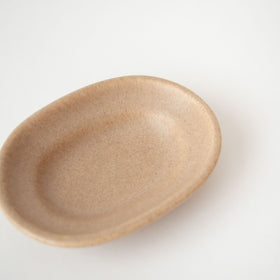 Awabi ware 楕円豆皿