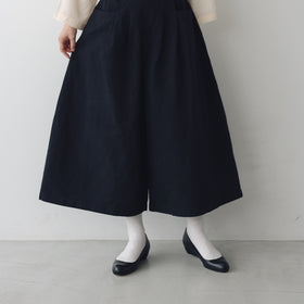 MAGALI ハイカウントコットンリネン コクーンパンツ