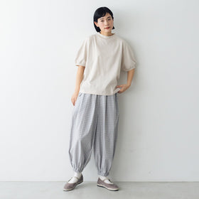 【SALE】 MAGALI ウォッシュドコットン バルーンギャザーパンツ