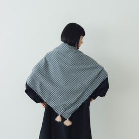 ROBE de PEAU ウールガーゼタッセルストール