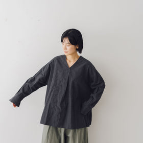 ROBE de PEAU 2wayフリルカラーブラウス