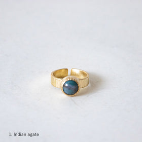 SURUME. Cutting Stone Ring