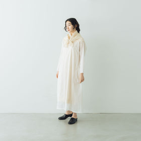 Yoli Cotton ramie scarf ベージュ