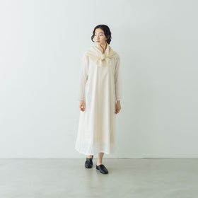 Yoli Cotton ramie scarf ベージュ