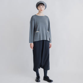pot and tea 度詰ニットプルオーバー