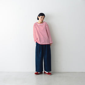 atelier naruse コットンボーダーカットソー ~+homme~(長袖)