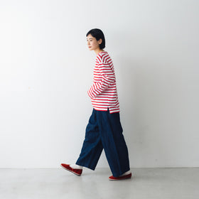 atelier naruse コットンボーダーカットソー ~+homme~(長袖)