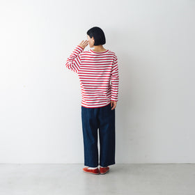 atelier naruse コットンボーダーカットソー ~+homme~(長袖)
