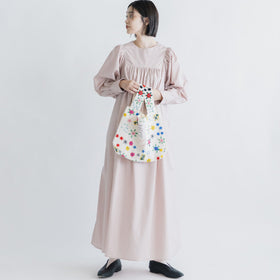 pot and tea 毛糸刺繍バッグ
