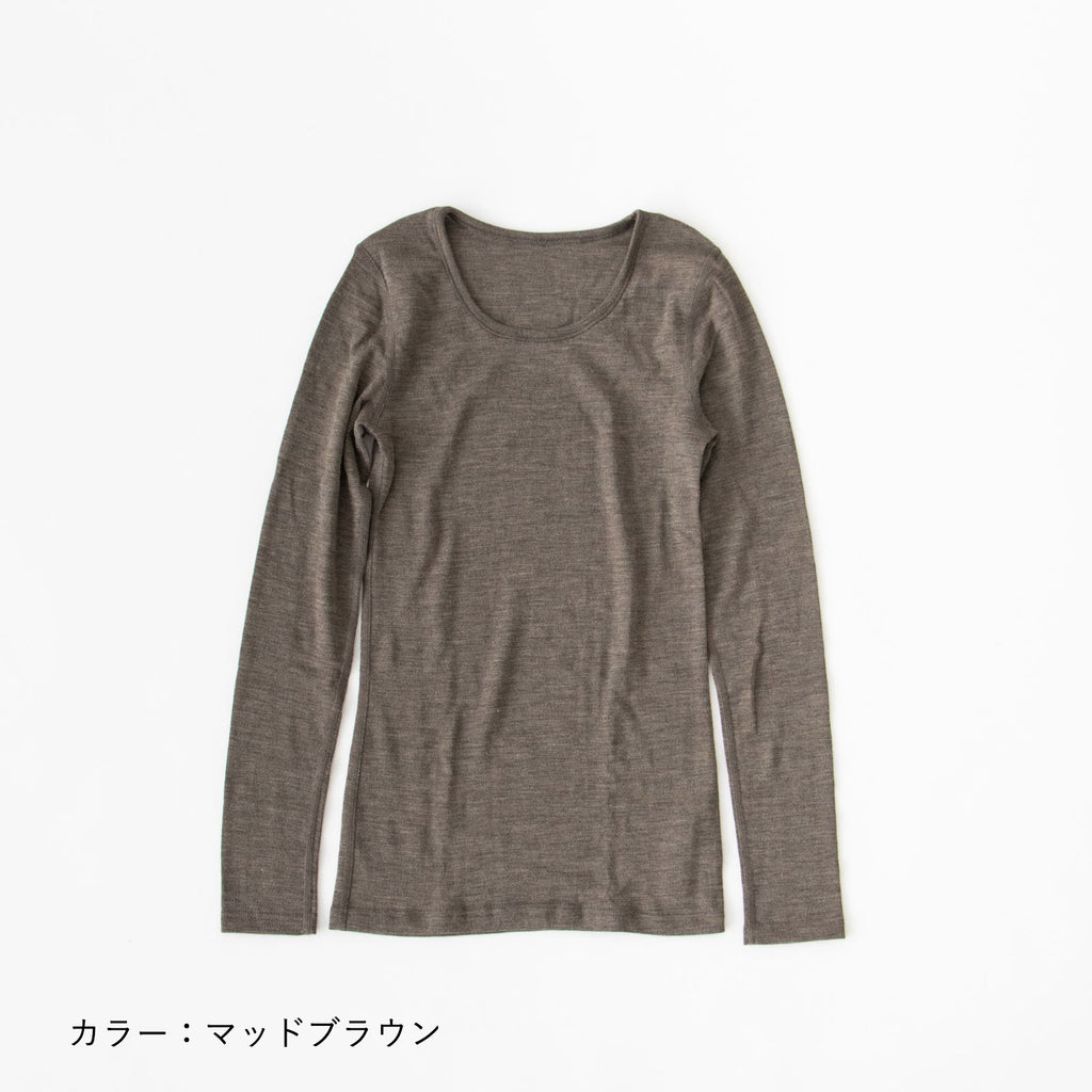 joha メリノウール シルク ロングスリーブ 長袖インナー［限定カラー］