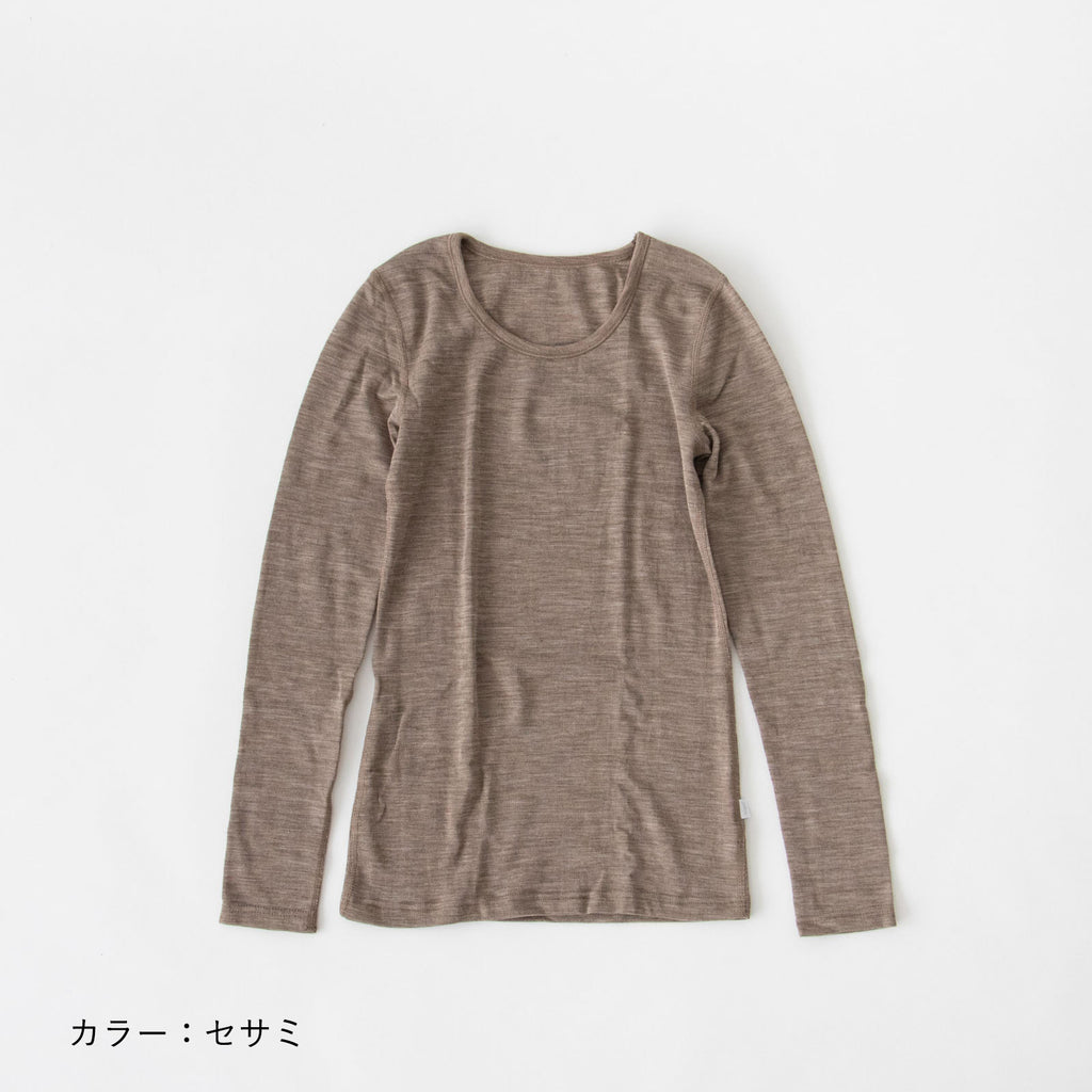 joha メリノウール シルク ロングスリーブ 長袖インナー［限定カラー］
