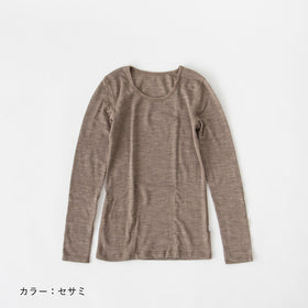 joha メリノウール シルク ロングスリーブ 長袖インナー［限定カラー］