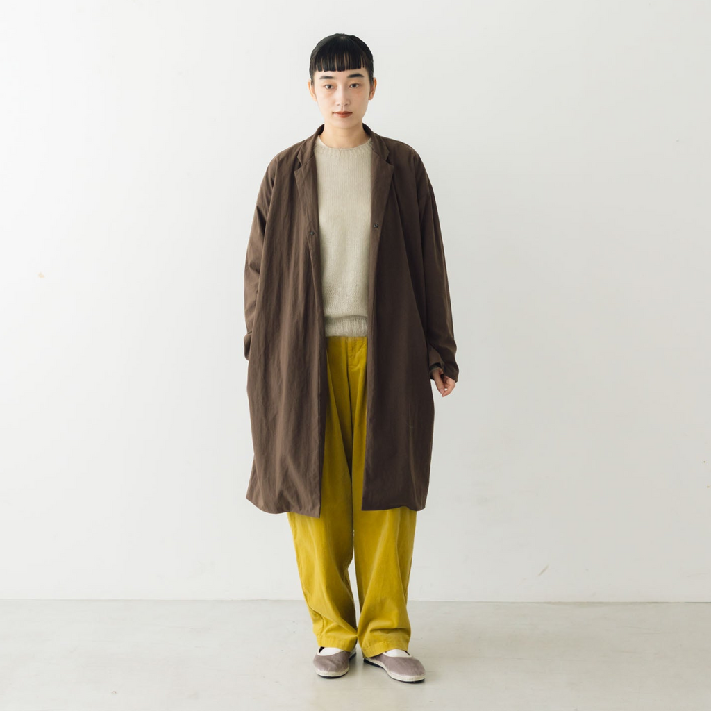 MUYA Nylon Livery Coat tailored collar