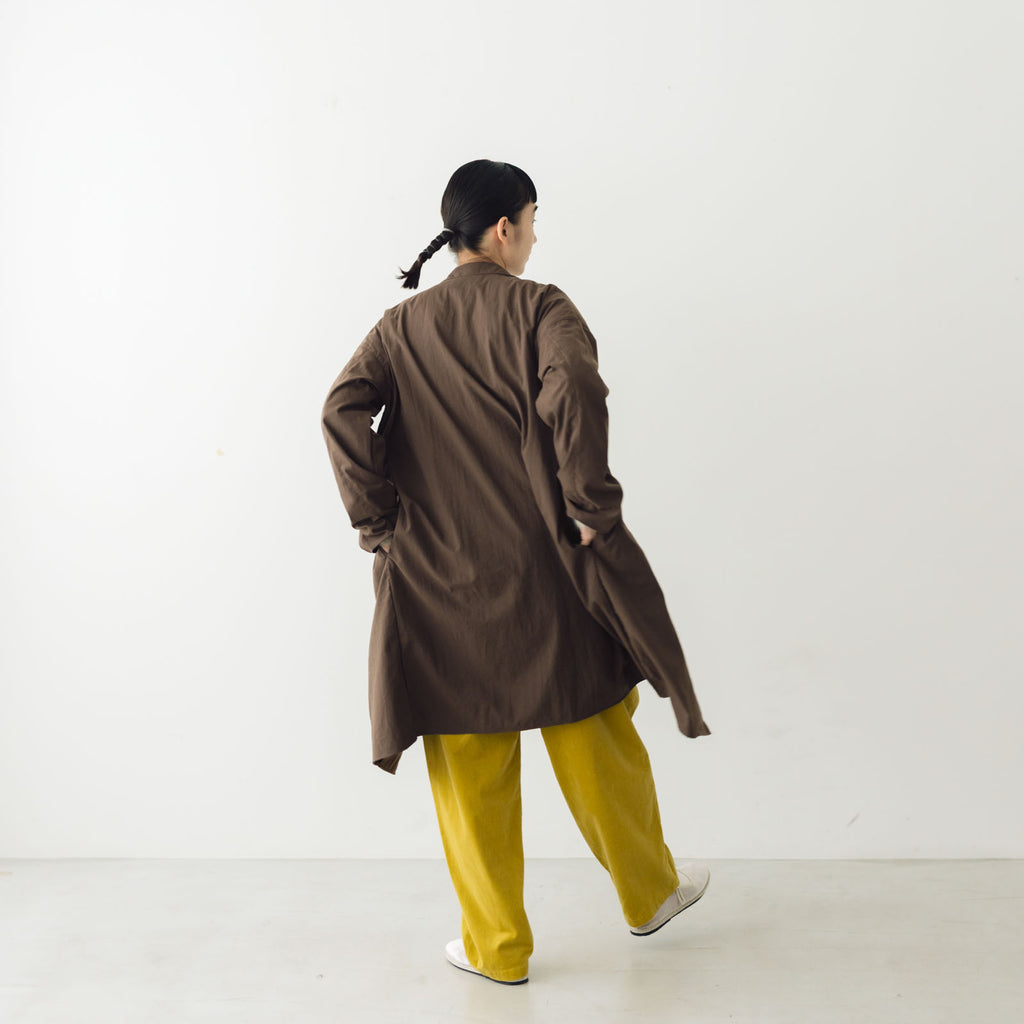 MUYA Nylon Livery Coat tailored collar