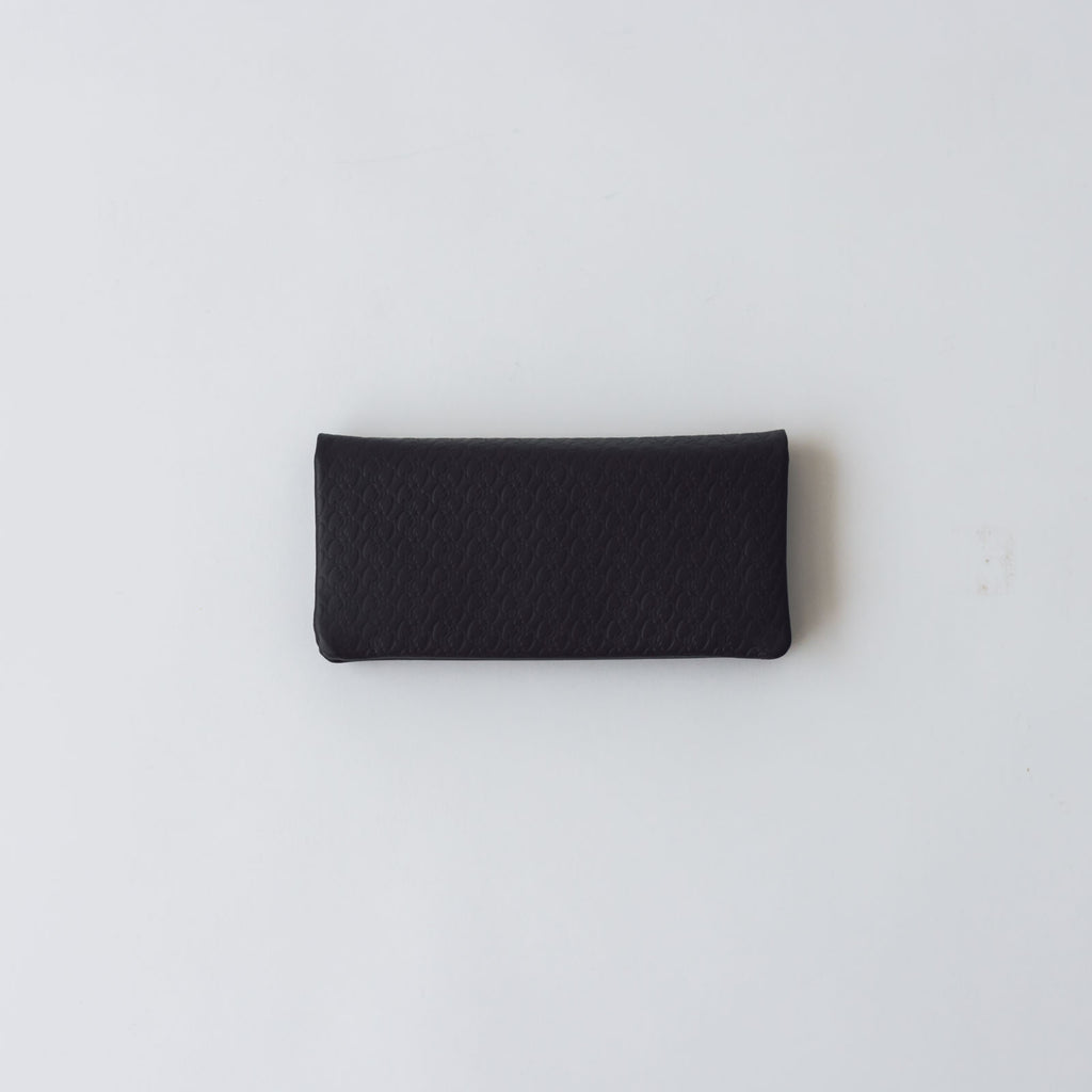 COSMIC WONDER monogram embossed light leather wallet