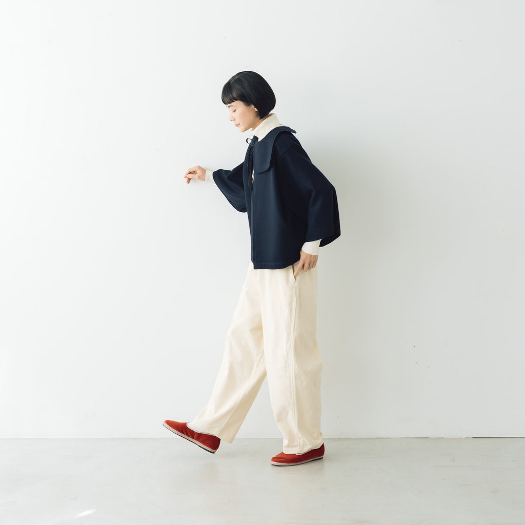 Koton オーガニックコットン コーデュロイeaseテーパードパンツ エクリュ