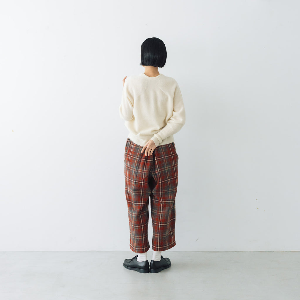koton チェックバックワードパンツ レッド