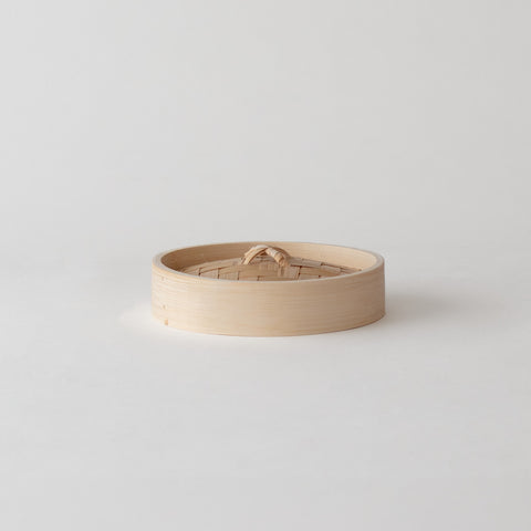 竹せいろとせいろ用受け台 竹せいろ 蓋 15cm