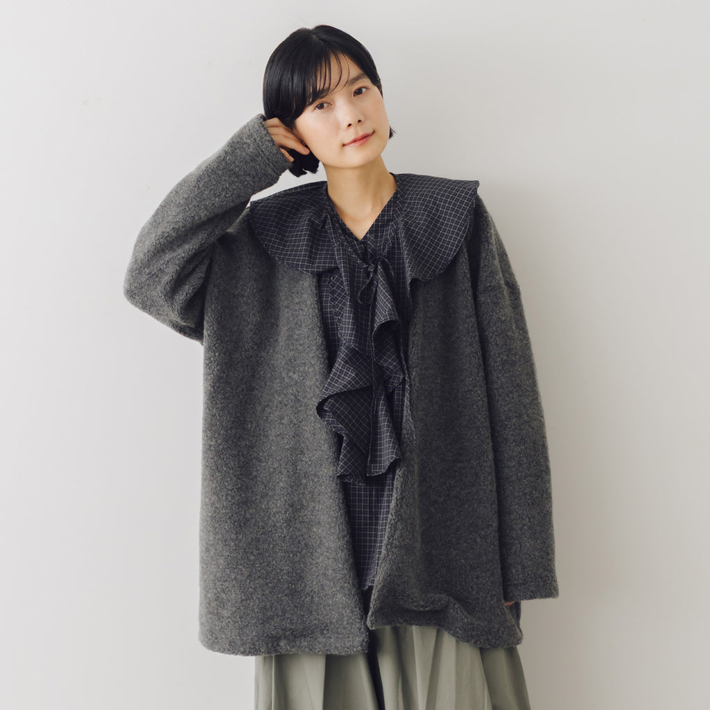 MUYA Wool pile Relax cardigan