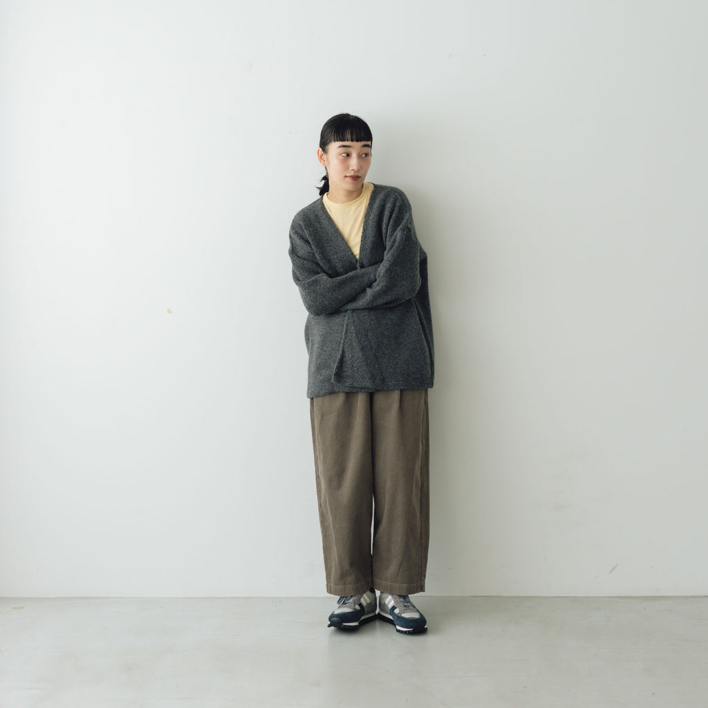 MUYA Wool pile Relax cardigan