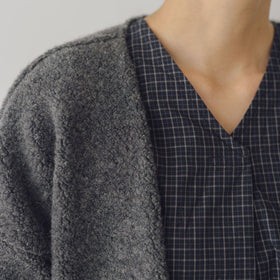 MUYA Wool pile Relax cardigan