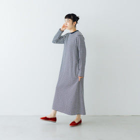 YAECA ムラ糸Tシャツ ロングスリーブワンピース