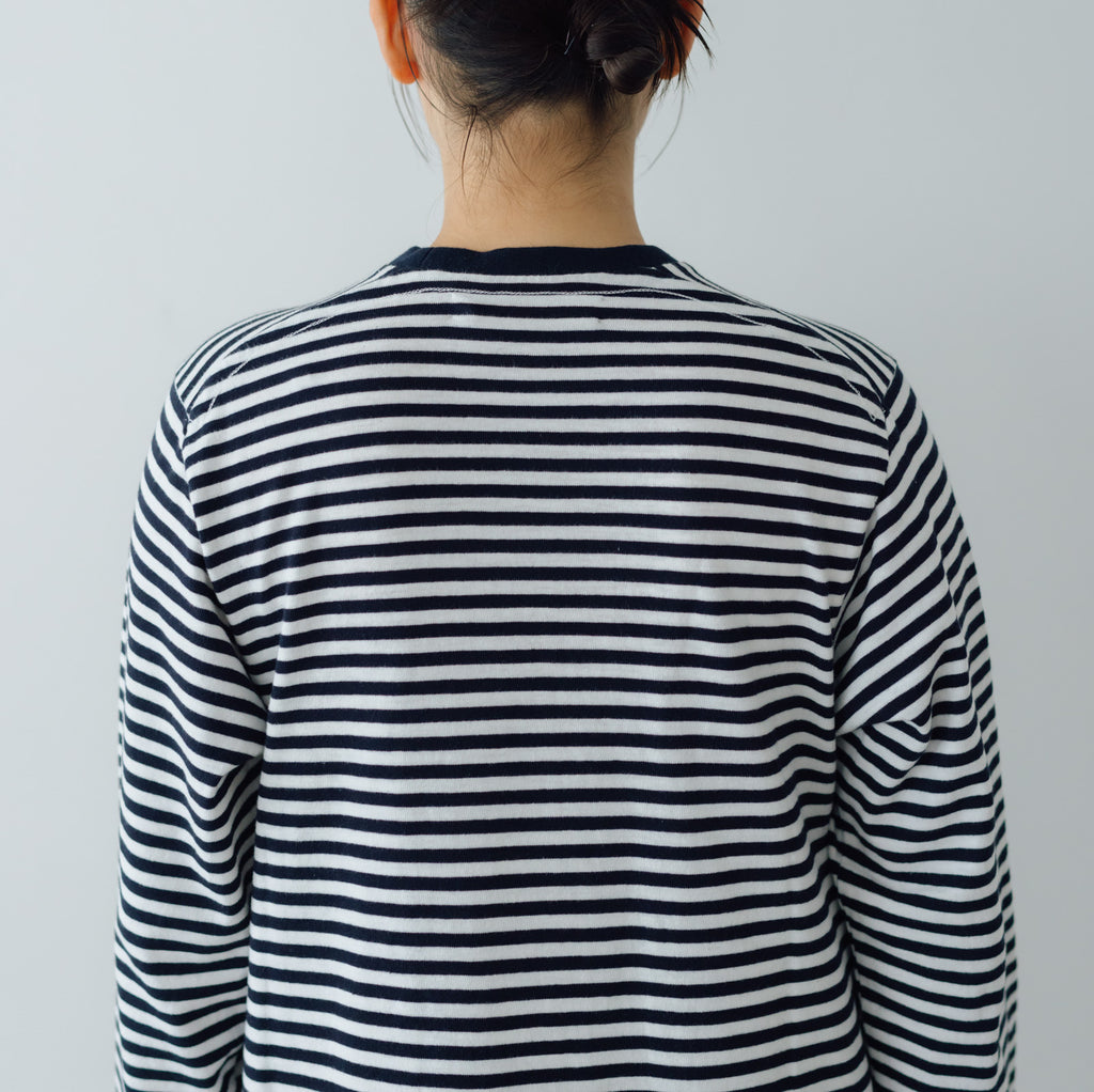 YAECA ムラ糸Tシャツ ロングスリーブワンピース