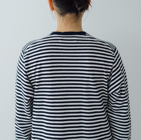 YAECA ムラ糸Tシャツ ロングスリーブワンピース