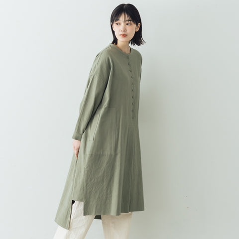 Atelier d’antan Vau カディコットンロングシャツ
