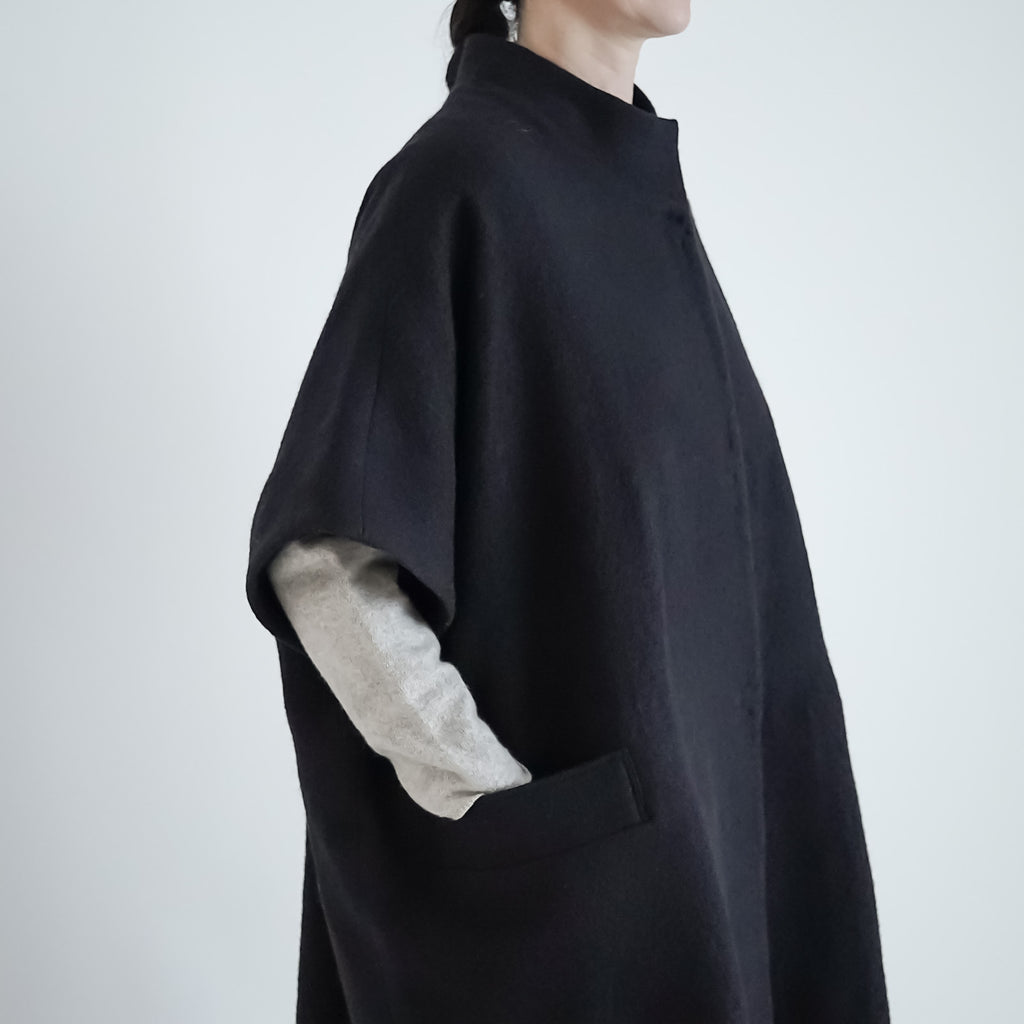 Atelier d’antan Turk ウール ショートスリーブ コート
