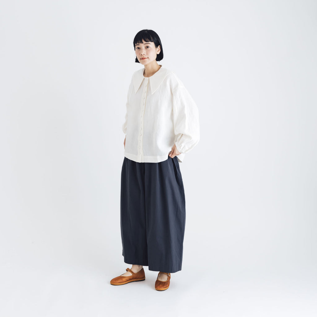 Atelier d’antan Reymont コットンパンツ ダークグレー