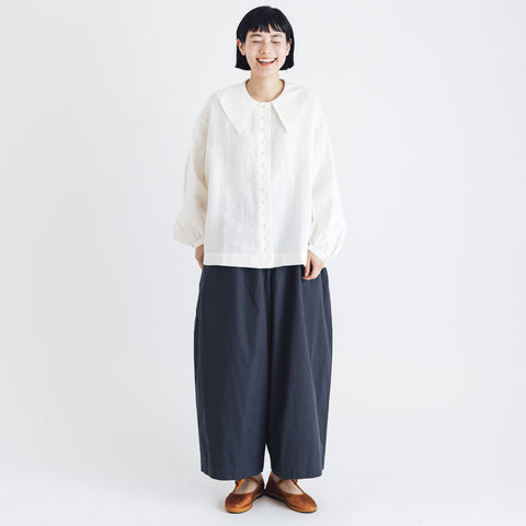 Atelier d’antan Reymont コットンパンツ ダークグレー