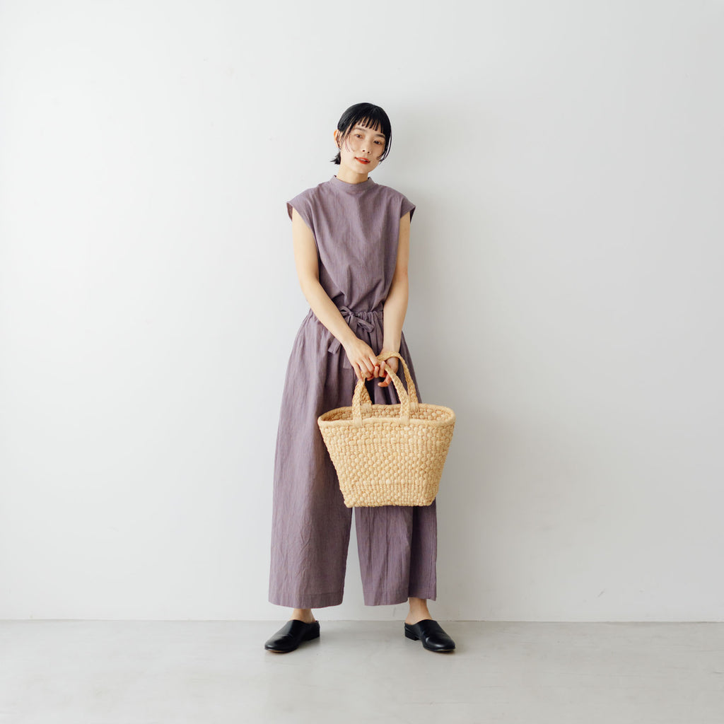 Atelier d’antan Pigott コットンリネン スリーブレスシャツ