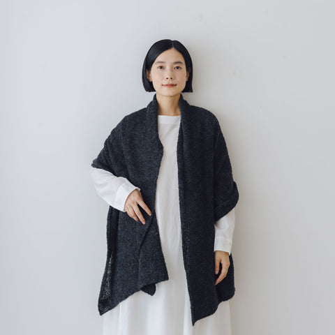 yourwear アルパカループストール チャコールグレー