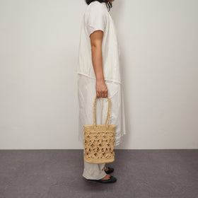 AMPIANA Flower bag ナチュラル［期間限定販売］
